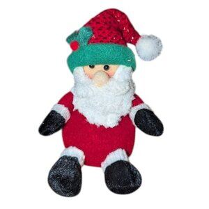 *3 FOR $9* Cute Plush Stuffed Soft Santa Claus Small Christmas Tree Ornament